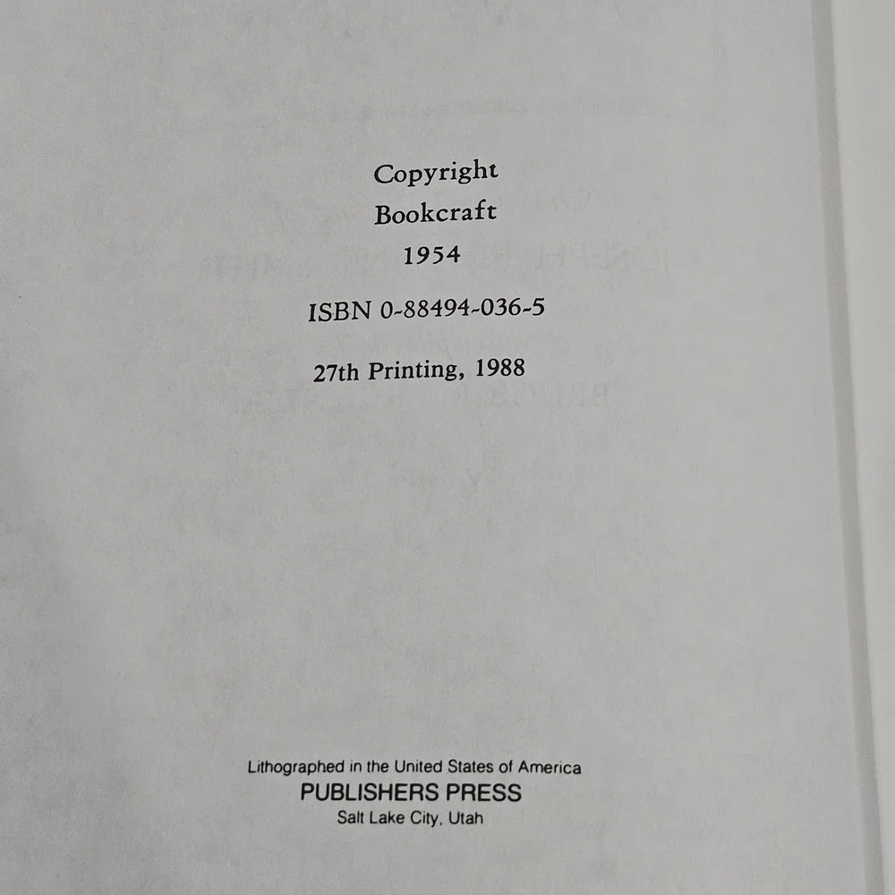 Doctrines of Salvation Vol 1 Joseph Fielding‎ Smith Bruce R McConkie 1988